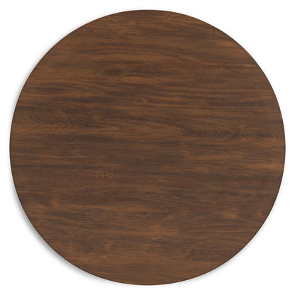 Lyncott - Round Dining Room Table - Brown