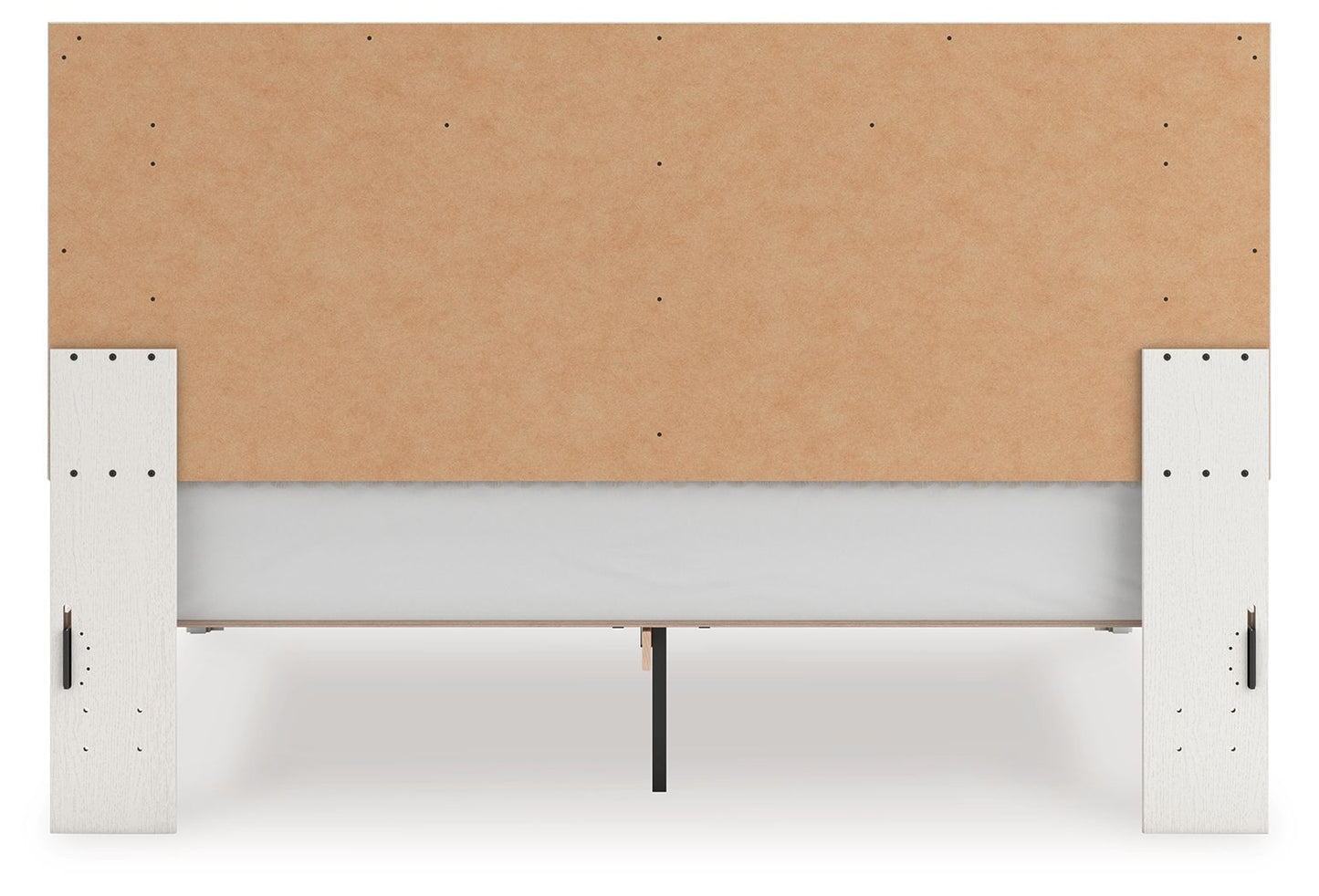 Zuraleus - Upholstered Panel Platform Bed With Roll Slats