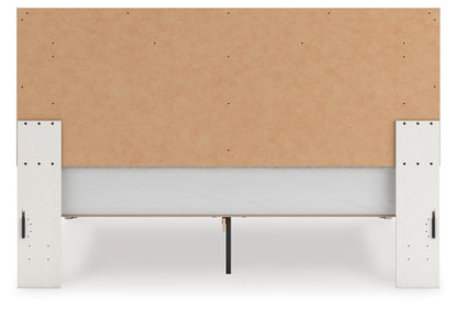 Zuraleus - Upholstered Panel Platform Bed With Roll Slats