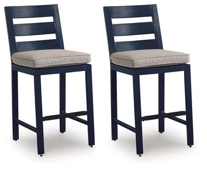 East Beach - Barstool (Set of 2) - Blue