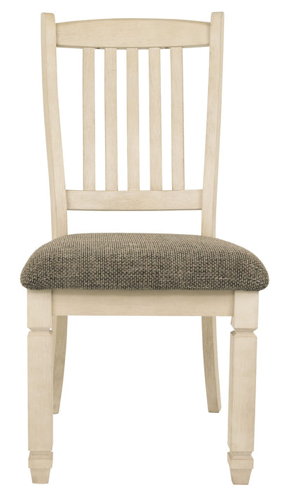 Bolanburg - Dining UPH Side Chair (Set of 2) - Rake Back - Brown / Beige