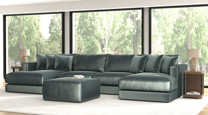 Remington - Modular Sofa And Cocktail Ottoman - Pine