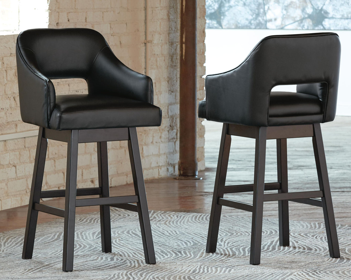 Tallenger - Upholstered Swivel Barstool (Set of 2)
