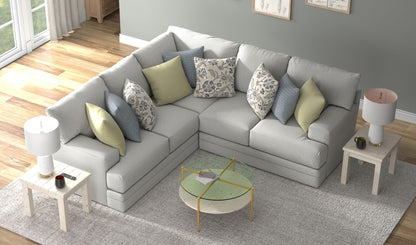 Stockbridge - Sectional With Comfort Coil Seating And 9 Accent Pillows Included