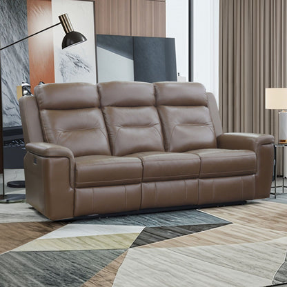 Keldon - Reclining Sofa With Power Footrest - Brown
