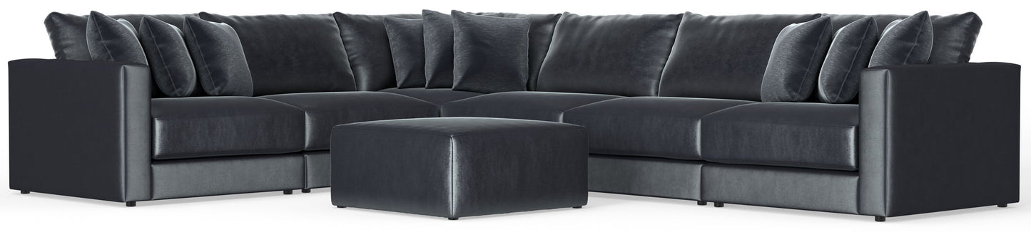 Remington - Modular Sofa And Cocktail Ottoman - Slate