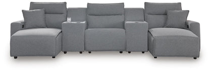 Modmax II - Reclining Sectional - Salt And Pepper