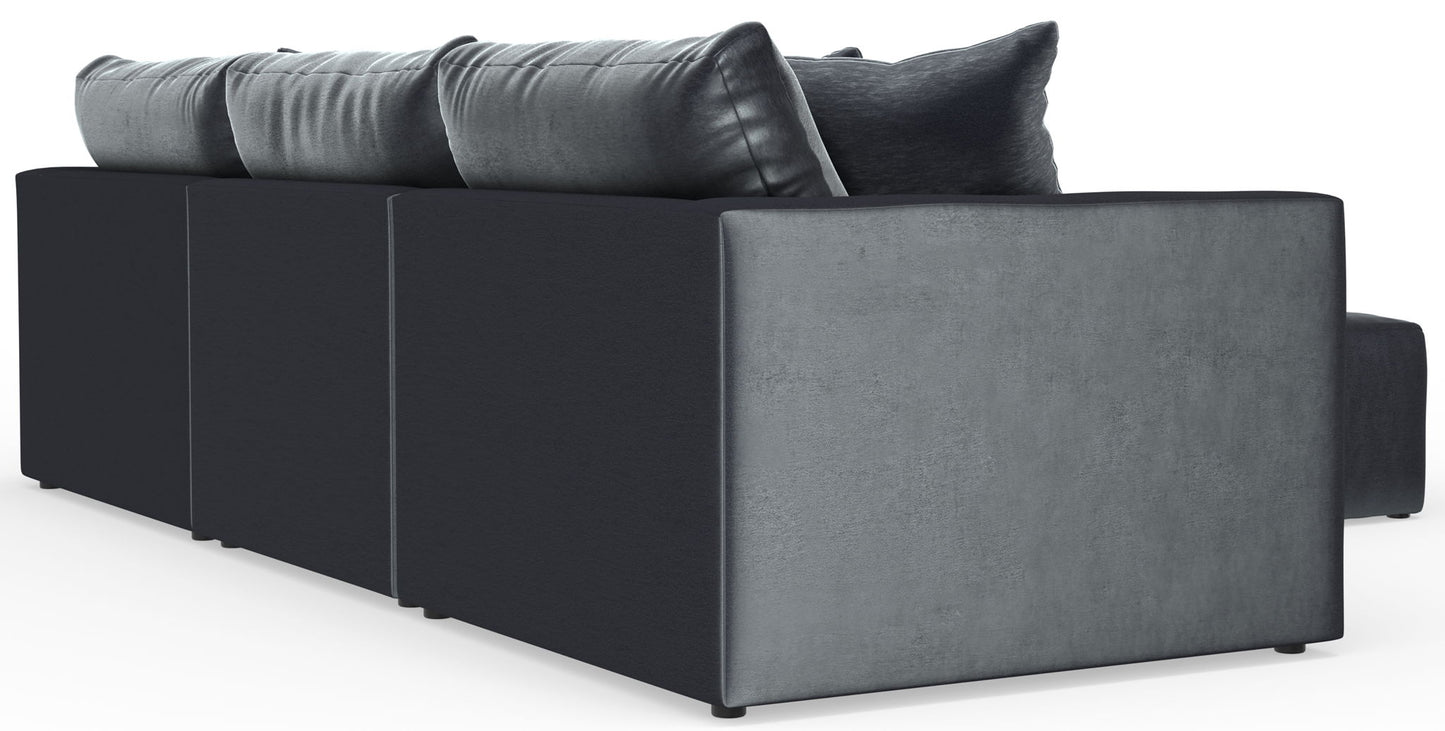 Remington - Modular Sofa And Cocktail Ottoman - Slate