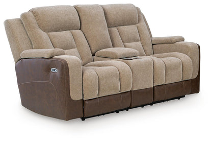 Mixed Motion - Power Reclining Loveseat With Console / Adjustable Headrest