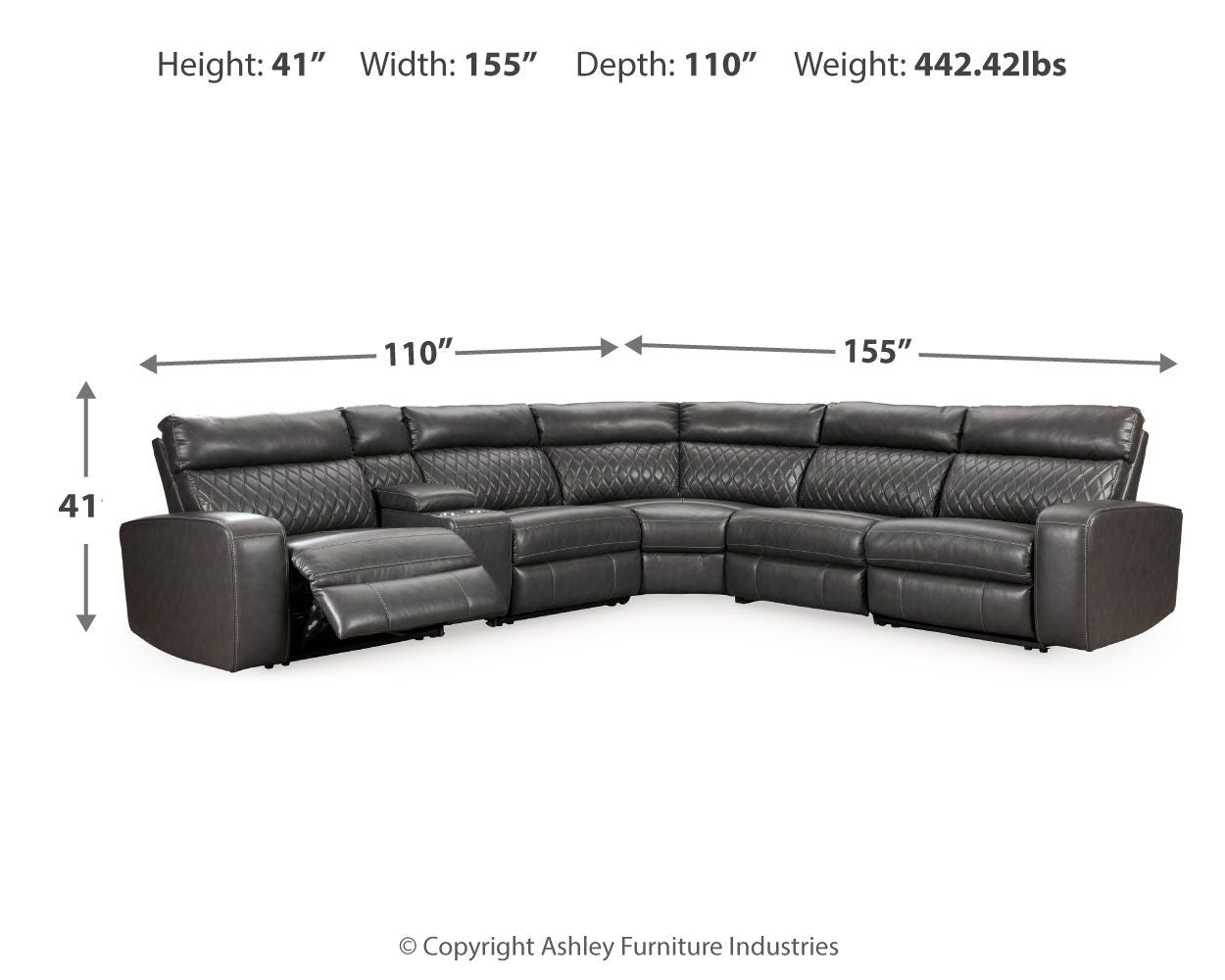 Samperstone - Power Reclining Sectional