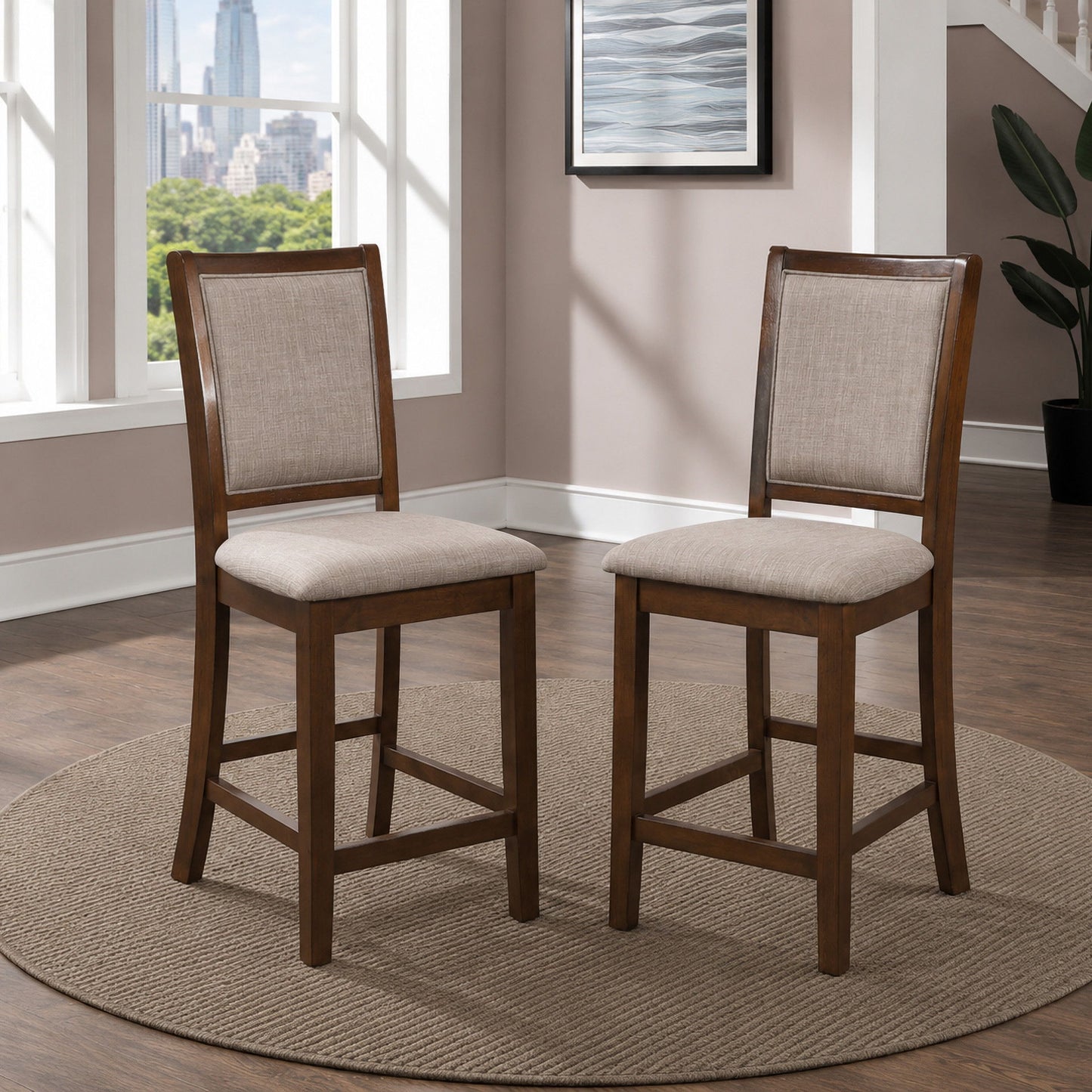 Amy - Counter Chair (Set of 2)