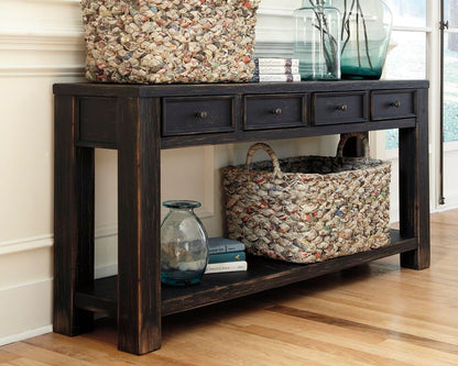 Gavelston - Sofa Table - Black