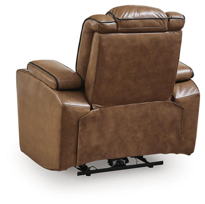 Gruaro - Power Recliner With Adjustable Headrest - Amber