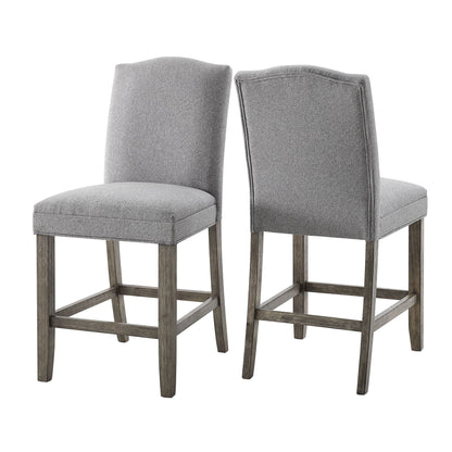 Grayson - Counter Chair - Gray / Light Brown