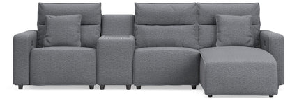 Modmax II - Reclining Sectional - Salt And Pepper