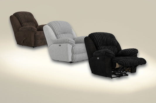 Shaggy - Power Lay Flat Recliner With Zero Gravity - Black