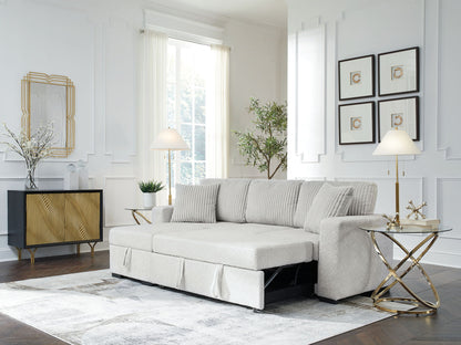 Wohlen - 2-Piece Sectional With Pop Up Sleeper And LAF Corner Chaise - Alloy