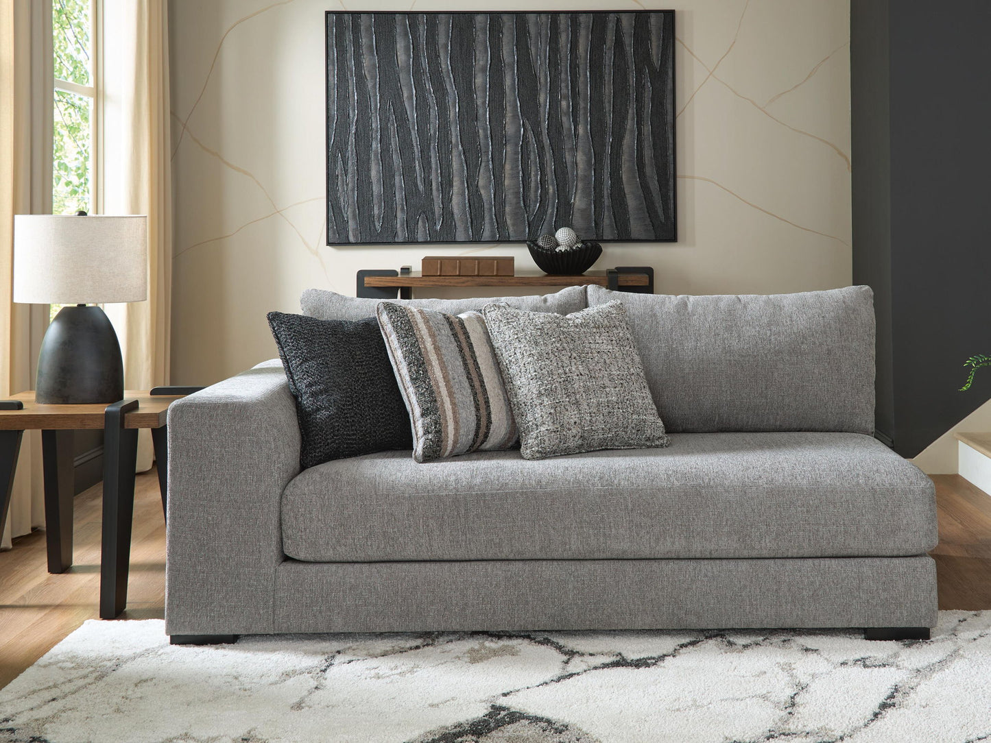 Creston Heights - LAF Corner Chaise - Smolder