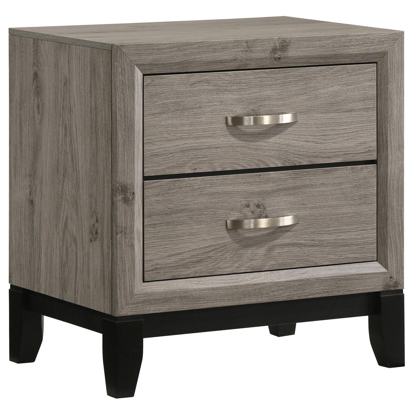 Valen 2-drawer Nightstand Bedside Table Light Taupe