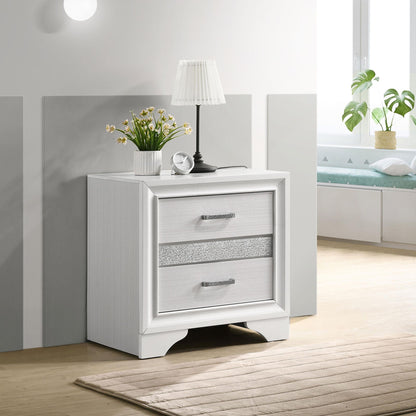 Miranda 3-drawer Nightstand Bedside Table White