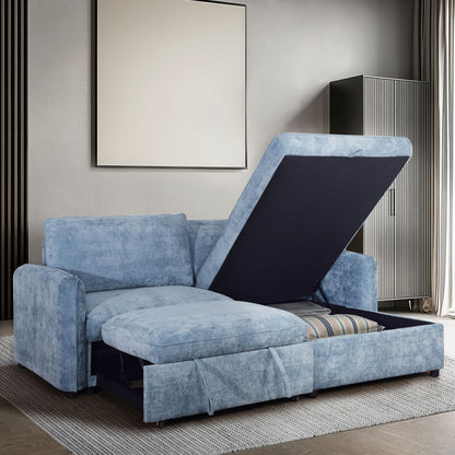 Finn - 2 Piece Sectional (LAF Sofa/Chaise) - Blue