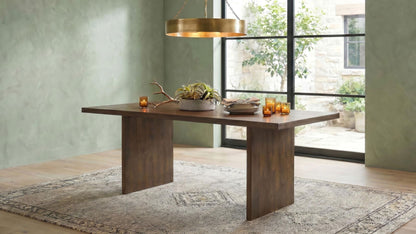 Decker 82-inch Rectangular Wood Dining Table Walnut