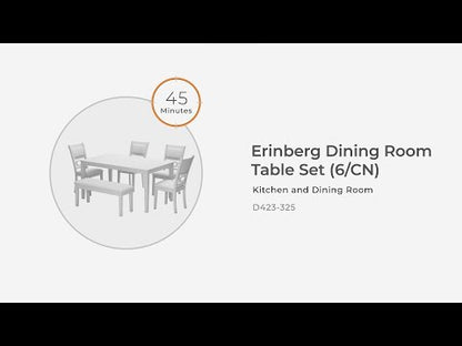 Erinberg - Dining Room Table Set (Set of 6) - Antique White