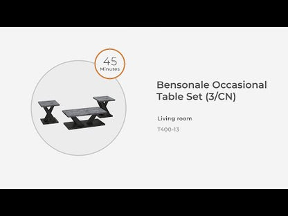 Bensonale - Occasional Table Set (Set of 3) - Brown / Gray